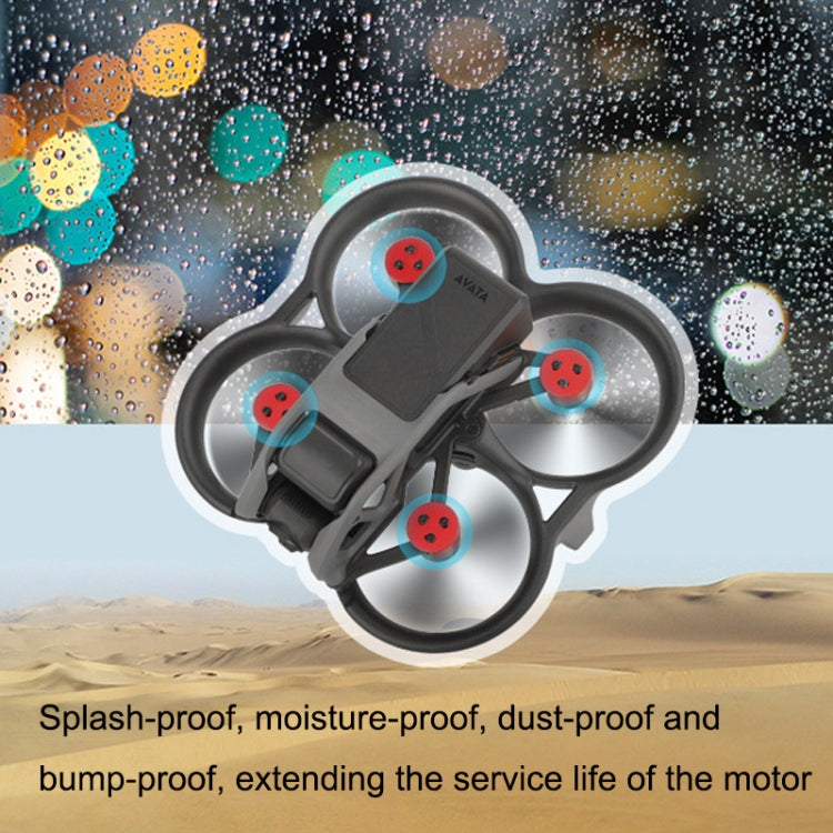 Set 4 PCS / Sunnylife AT-MD475 Cubierta de motor de aleación de aluminio impermeable a prueba de polvo para DJI Avata (negro…