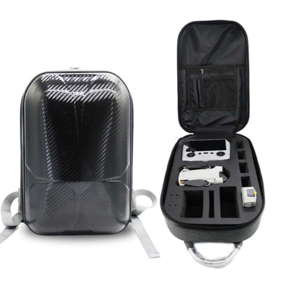 Mochila de fibra de carbono para PC de carcasa dura para DJI Mini 3 Pro (gris oscuro)