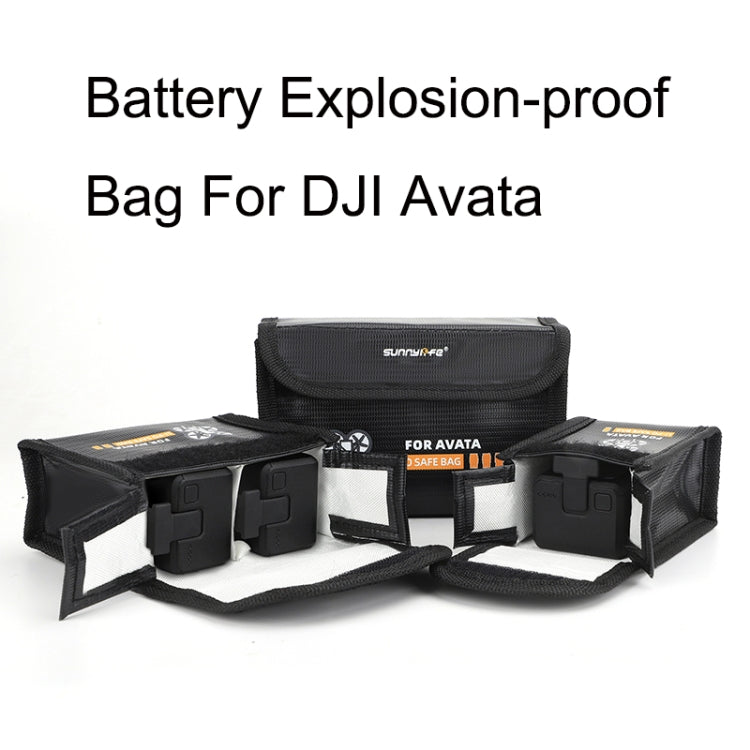 Baterías Sunnylife AT-DC479 Ponga 3 Bolsa a prueba de explosiones para DJI Avata — imagen 2