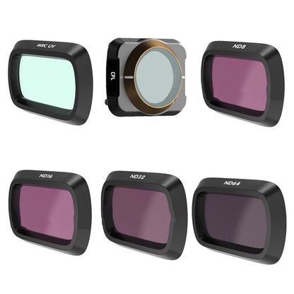 Filtro de cámara de acción JSR para, estilo: UV+CPL+ND8+ND16+ND32+ND64 para DJI Mavic Air 2