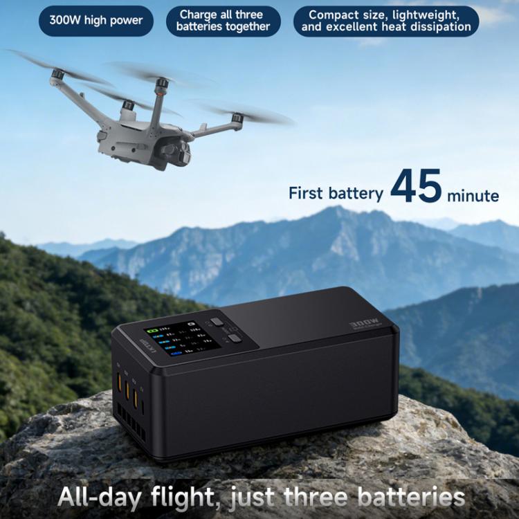 Batería de 300 Cargador rápido de W con pantalla digital LKTOP UC363 (enchufe estadounidense) — imagen 2