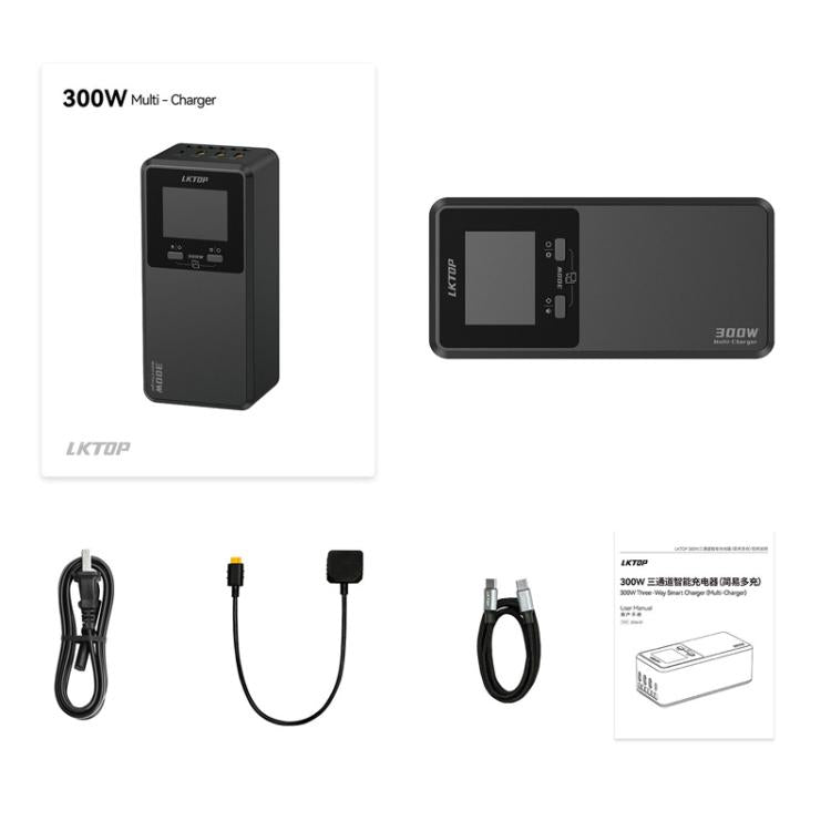 Batería de 300 Cargador rápido de W con pantalla digital LKTOP UC363 (enchufe estadounidense) — imagen 13