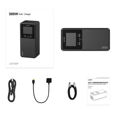 Batería de 300 Cargador rápido de W con pantalla digital LKTOP UC363 (enchufe estadounidense) — imagen 13