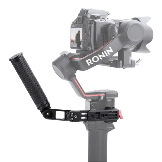 Ronin estabilizador de mango de aleación de aluminio de ángulo ajustable para DJI RS 3 Pro (negro)