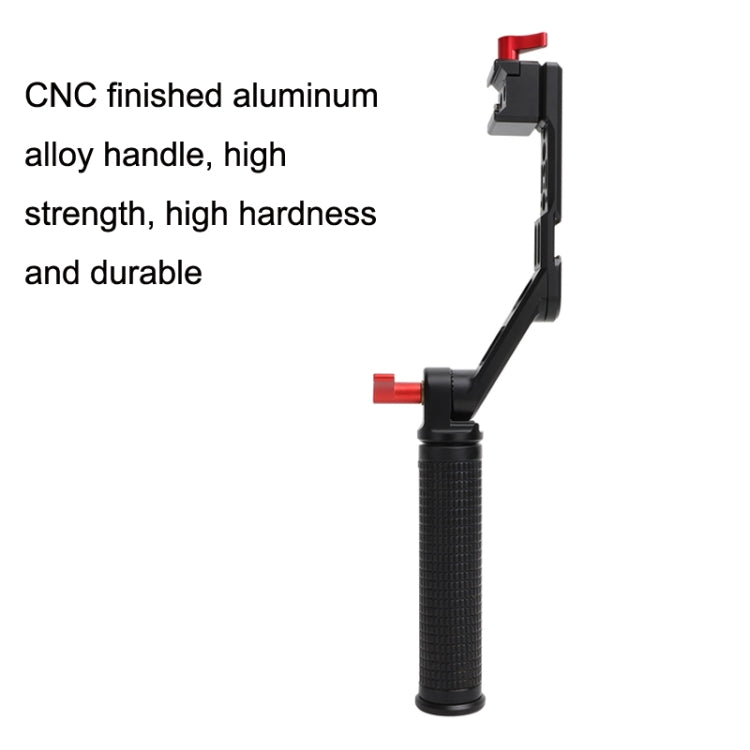 Ronin estabilizador de mango de aleación de aluminio de ángulo ajustable para DJI RS 3 Pro (negro) — imagen 3