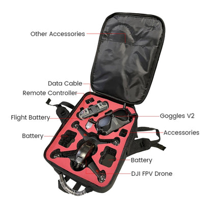 Bolsa de hombro FPV Dron Impermeable Resistente al desgaste Bolsa de almacenamiento de tela Oxford (Negro) — imagen 5