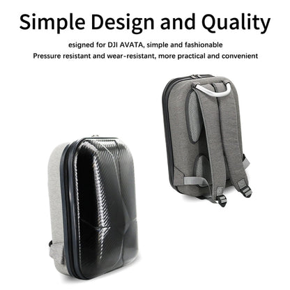 Mochila de fibra de carbono a prueba de golpes e impermeable para DJI Avata (negro y gris) — imagen 3