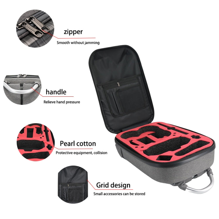 Mochila de fibra de carbono a prueba de golpes e impermeable para DJI Avata (negro y gris) — imagen 4