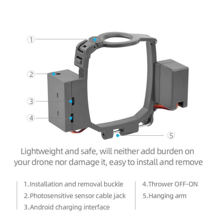 Y Zoom Airdrop System Dron lanzador para DJI Mavic 2 Pro — imagen 5