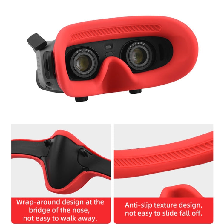 Funda Goggles 2 Eye Pad protectora de silicona para DJI Avata (Rojo) — imagen 4