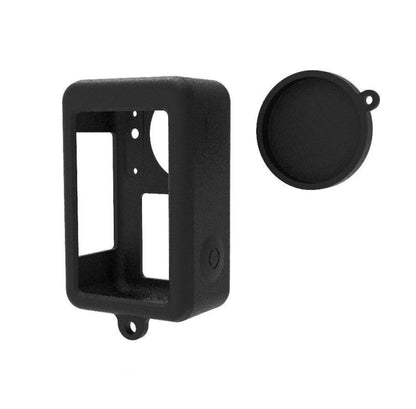 Funda protectora de silicona Tapa de lente para DJI Osmo Action 3 (Negro)