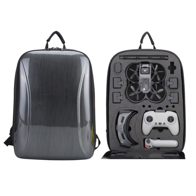 Bolsa de almacenamiento Bolsa de hombro impermeable de carcasa dura Mochila para DJI Avata (Gris cepillado)