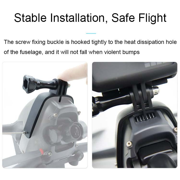 Soporte de adaptador de expansión FPV superior Soporte de cámara deportiva para DJI Osmo Action — imagen 4