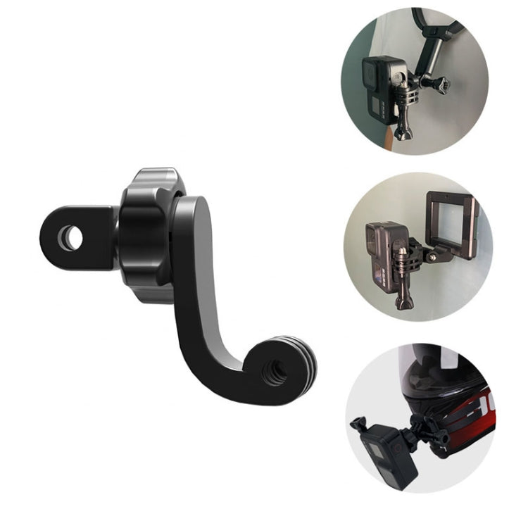 Adaptador de disparo horizontal de disparo vertical centrado Universal de cámara de acción de 2 piezas