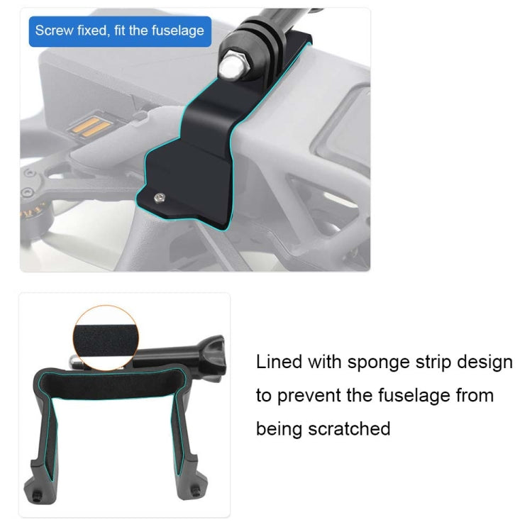 Soporte de cámara CQT Adaptador de expansión superior deportiva para DJI Osmo Action / Avata (913356) para DJI DJI Osmo Acti…
