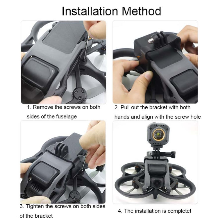 Soporte de cámara CQT Adaptador de expansión superior deportiva para DJI Osmo Action / Avata (913356) para DJI DJI Osmo Acti…