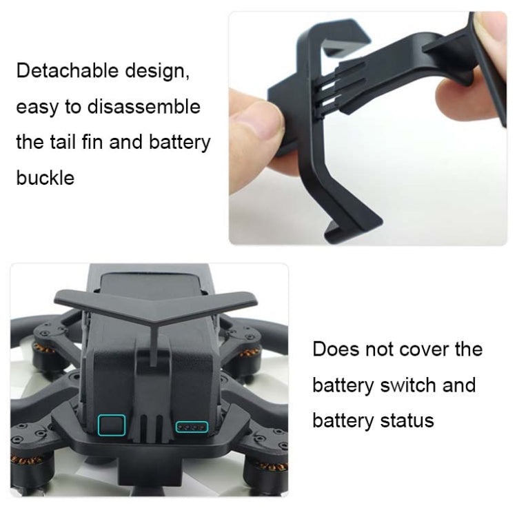 Batería CQT 2 en 1 anticaída decorativa ala trasera hebilla batería para DJI Avata (913491) — imagen 4