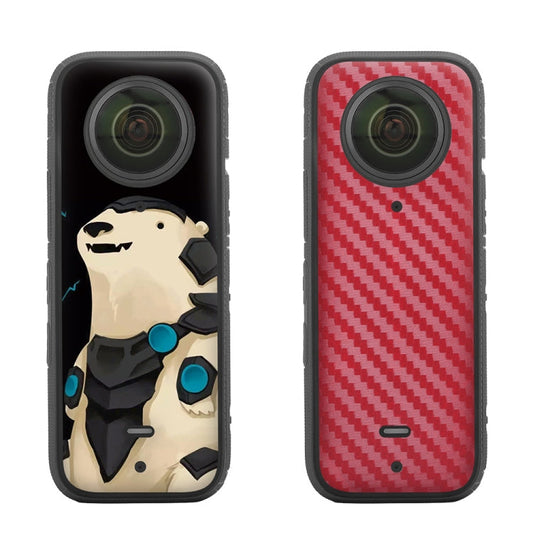 Sunnylife IST-TZ485 (oso polar + patrón de carbono rojo)