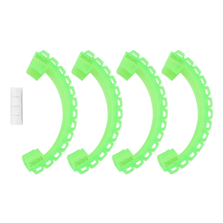 Hélice BRDRC-9604 4pcs Dron TPU Guardia protectora UAV Parachoques Anillo anticolisión Cubierta para DJI Avata (Verde)