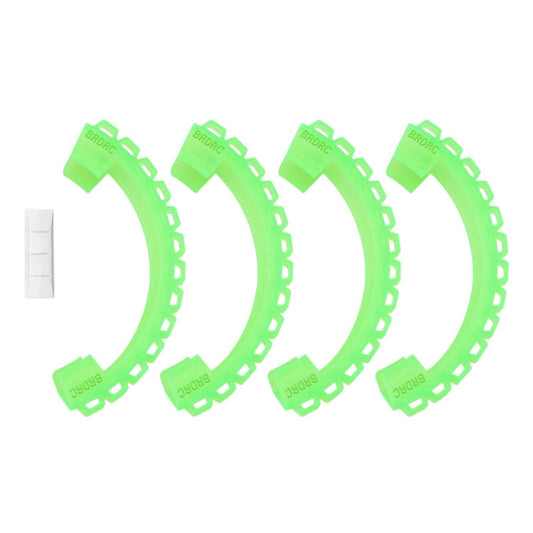 Hélice BRDRC-9604 4pcs Dron TPU Guardia protectora UAV Parachoques Anillo anticolisión Cubierta para DJI Avata (Verde)