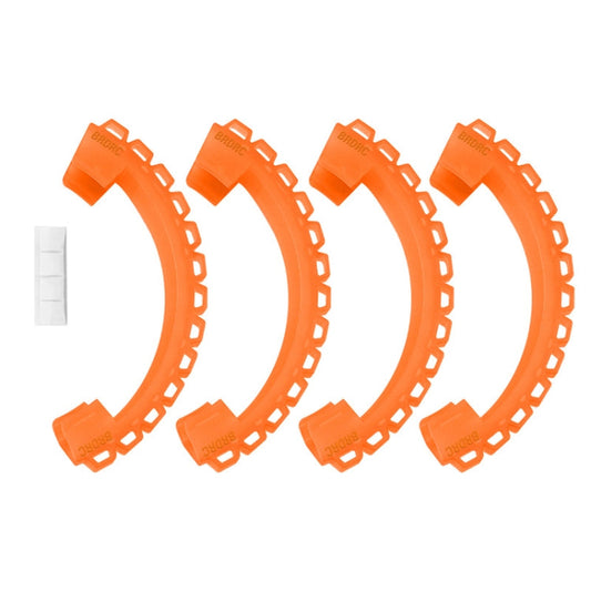 Hélice BRDRC-9604 4 piezas Dron TPU protector UAV parachoques anticolisión anillo cubierta para DJI Avata (naranja)