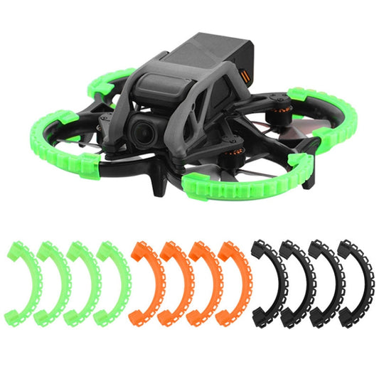 Hélice BRDRC-9604 4pcs Dron TPU Guardia protectora UAV Parachoques Anillo anticolisión Cubierta para DJI Avata (Verde) — ima…