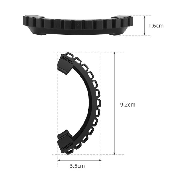 Hélice BRDRC-9604 4pcs Dron TPU Guardia protectora UAV Parachoques Anillo anticolisión Cubierta para DJI Avata (Negro) — ima…