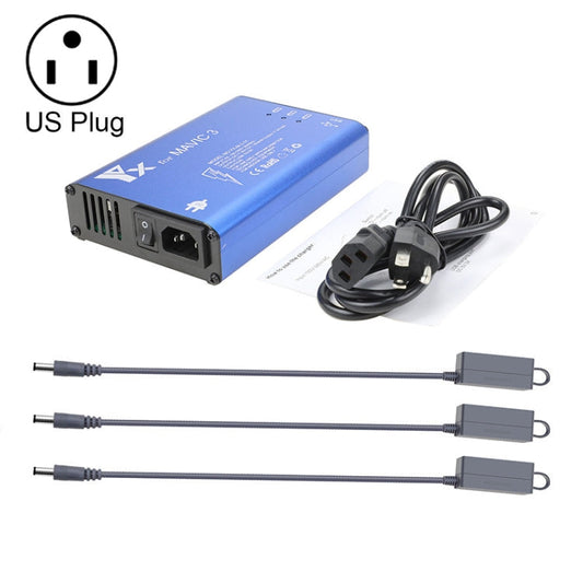 YX 1 a 5 Cargador con interruptor para DJI Mavic 3 (enchufe de EE. UU.)
