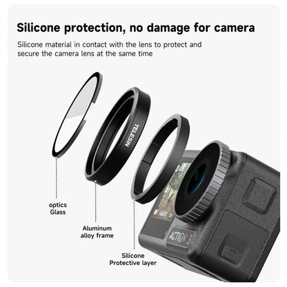 Filtro TELESIN ND CPL Set Lente de marco de aleación de aluminio para DJI Osmo Action 3 (CPL + ND8/16/32 Set) — imagen 6