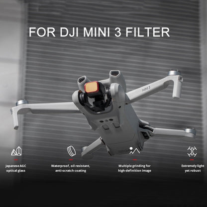 Filtro de aleación de aluminio PGYTECH para drones, especificaciones: CPL+NDPL 16/64/128/256 para DJI Mini 3 — imagen 3