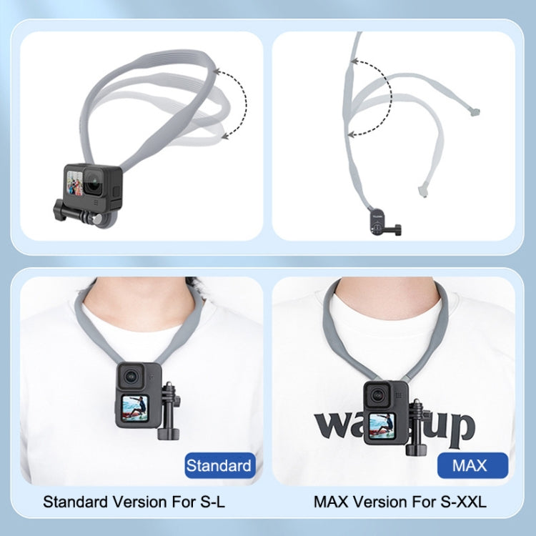 Soporte de cabestro TELESIN TE-HNB-001 Collar de disparo de cámara de acción con magnético para GoPro HERO11 Black / HERO9 B…
