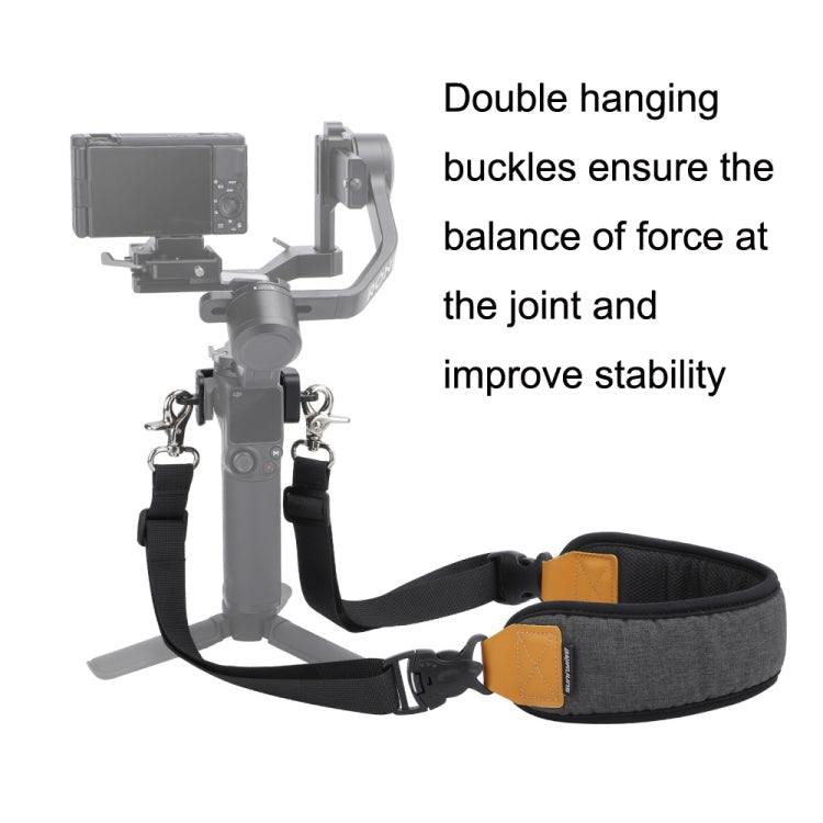 Correa Mini Sunnylife RO-GS560 Lanyard Handheld Gimbal Doble hebilla Cómoda para el hombro Accesorios para DJI RS 3 (Negro)…