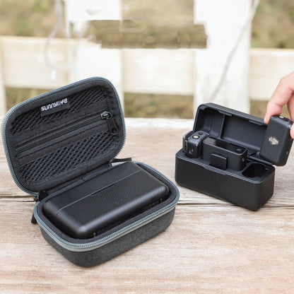 Micrófono MIC Sunnylife B557 inalámbrico Caja protectora portátil Bolsa de almacenamiento (gris oscuro) para DJI Mic — image…