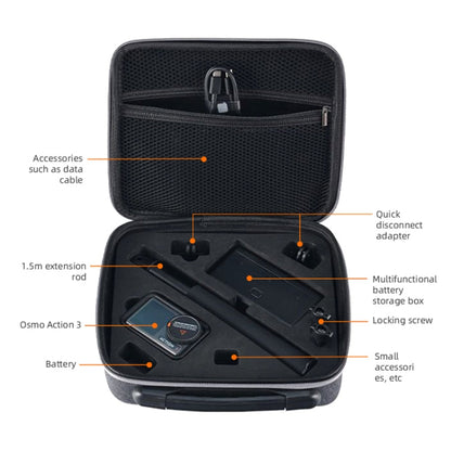 Bolsa de almacenamiento portátil impermeable funda protectora de mano para DJI Osmo Action 3 — imagen 5