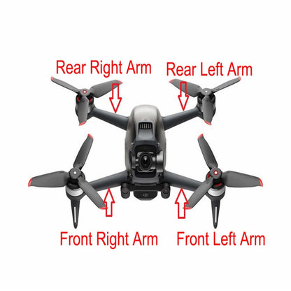 Para piezas de repuesto de brazo de Dron FPV, especificaciones: parte delantera izquierda — imagen 4