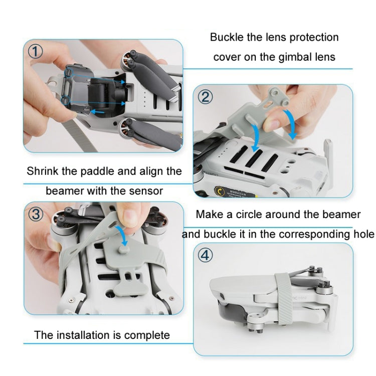 Kit RCSTQ Protección de Gimbal Paddle Restrainer para DJI Mavic Mini / Mini 2 SE (Negro) para DJI DJI Mavic Mini, DJI Mini 2…