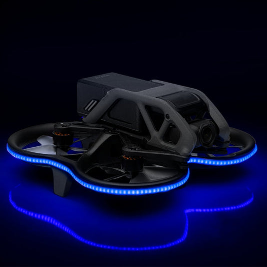 RCSTQ tira de luz emisora de luz tira de luz de advertencia de vuelo nocturno para DJI Avata (azul)
