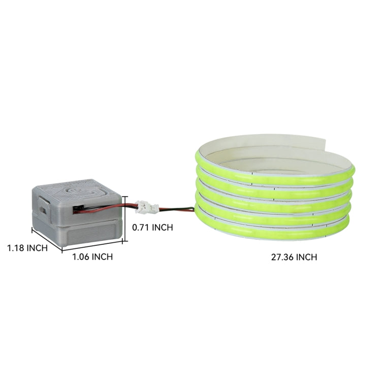 RCSTQ tira de luz emisora de luz tira de luz de advertencia de vuelo nocturno para DJI Avata (fluorescente) — imagen 3
