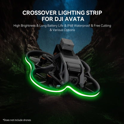 RCSTQ tira de luz emisora de luz tira de luz de advertencia de vuelo nocturno para DJI Avata (azul) — imagen 5
