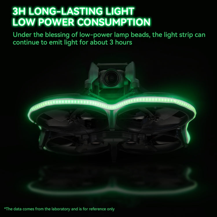 RCSTQ tira de luz emisora de luz tira de luz de advertencia de vuelo nocturno para DJI Avata (azul) — imagen 7