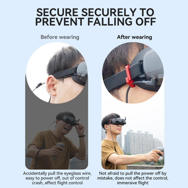 Para gafas RCSTQ, piezas de fijación de alambre anticaída de aleación de aluminio para DJI Avata 2 — imagen 8