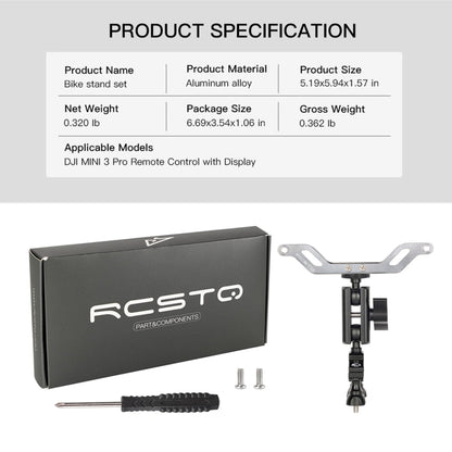 Soporte de ciclismo RCSTQ para bicicleta con control remoto de pantalla y accesorios para drones para DJI Mini 3 Pro (como s…