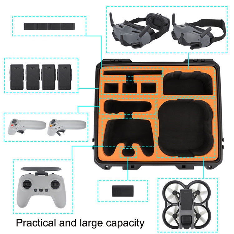 Funda de transporte Sunnylife AQX-9 para gafas voladoras impermeable de gran capacidad protectora para DJI Avata (negro) — i…