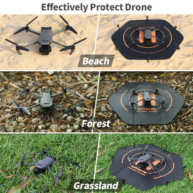 Sunnylife TJP11 80cm Hexagonal de doble cara plegable con puntas de tierra Dron delantal Universal — imagen 8