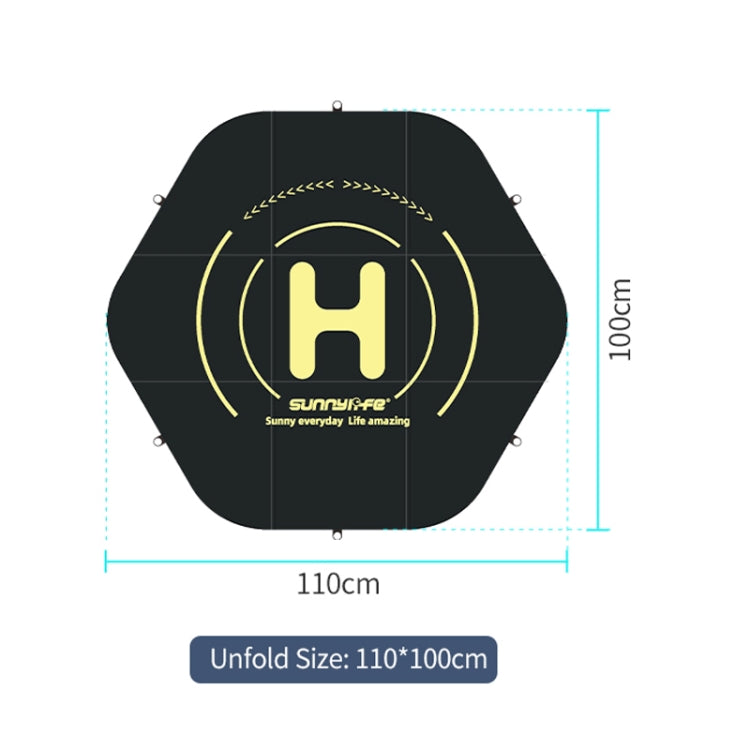 Sunnylife TJP10 110cm Hexagonal de doble cara plegable con puntas de tierra Dron delantal Universal — imagen 3
