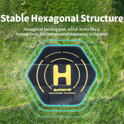 Sunnylife TJP10 110cm Hexagonal de doble cara plegable con puntas de tierra Dron delantal Universal — imagen 4
