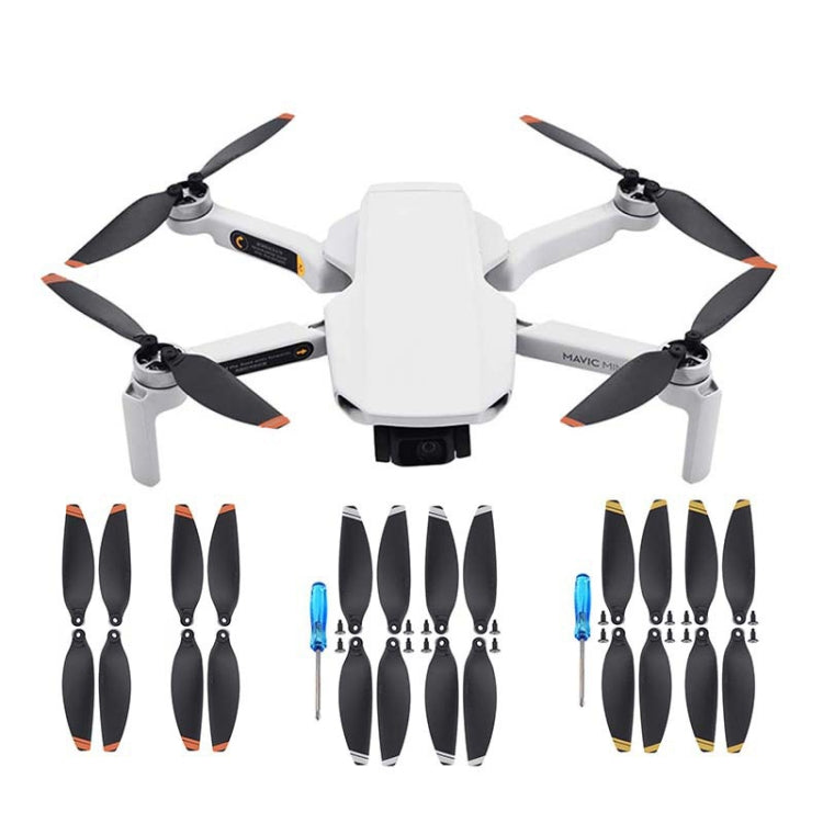 Hélice 4726F Wing Blade Dron Accesorios, Especificaciones: 4 pares Silver Edge para DJI Mavic Mini — imagen 2