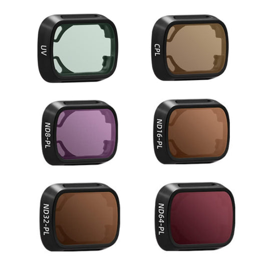 Filtro de vidrio BRDRC protector, estilo: 4 piezas/juego ND8PL+ND16PL+ND32PL+ND64PL para DJI Mini 3 Pro — imagen 2