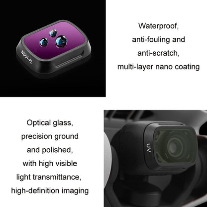 Filtro de vidrio BRDRC protector, estilo: 4 piezas/juego ND8PL+ND16PL+ND32PL+ND64PL para DJI Mini 3 Pro — imagen 4
