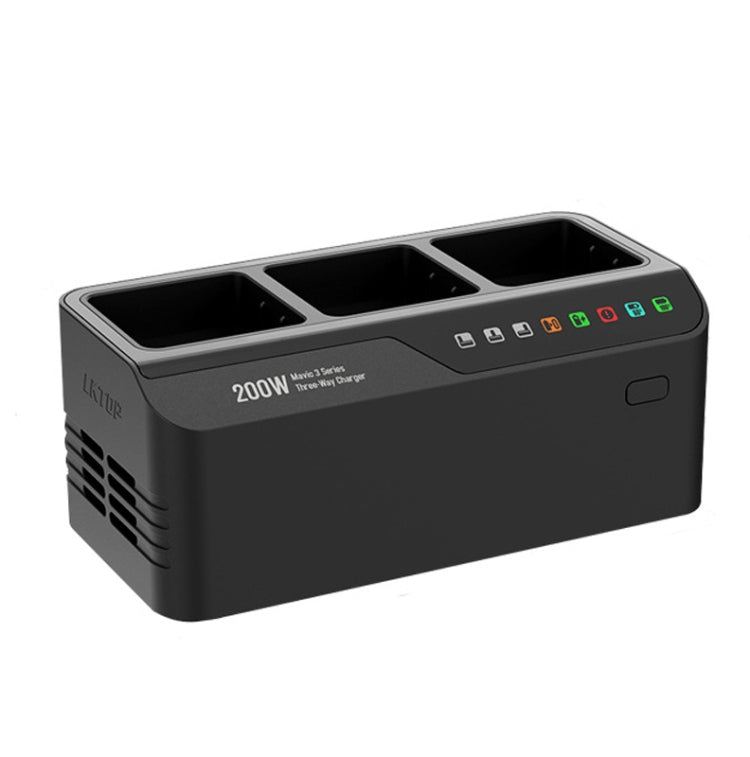 Batería de 3 Serie LKTOP 200W Cargador de canales Enchufe de EE. UU para DJI Mavic 3